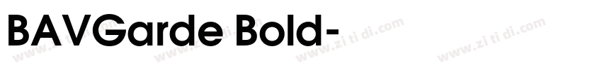 BAVGarde Bold字体转换